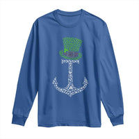 Lucky Shamrock Anchor Long Sleeve Shirt Leprechaun Cruise Squad St. Patrick's Day