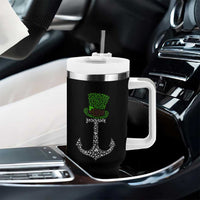 Lucky Shamrock Anchor Tumbler With Handle Leprechaun Cruise Squad St. Patrick's Day