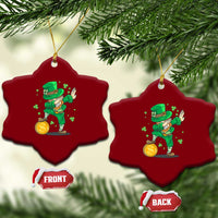 Cute Dabbing Leprechaun Ceramic Ornament Funny St Patricks Day - Wonder Print Shop