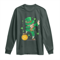 Cute Dabbing Leprechaun Long Sleeve Shirt Funny St Patricks Day