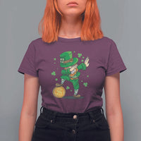 Cute Dabbing Leprechaun T Shirt For Women Funny St Patricks Day