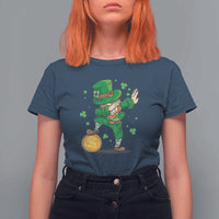 Cute Dabbing Leprechaun T Shirt For Women Funny St Patricks Day