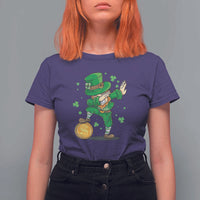Cute Dabbing Leprechaun T Shirt For Women Funny St Patricks Day