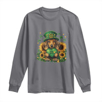 Cute Dachshund Leprechaun Long Sleeve Shirt Shamrock St. Patrick's Day Dog Lover