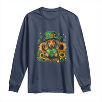 Cute Dachshund Leprechaun Long Sleeve Shirt Shamrock St. Patrick's Day Dog Lover