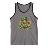 Cute Dachshund Leprechaun Tank Top Shamrock St. Patrick's Day Dog Lover