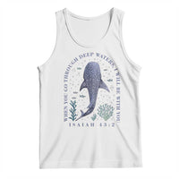 Inspirational Christian Bible Verse Isaiah 43:2 Whale Shark Tank Top When You Go Through Deep Waters I Will Be With You