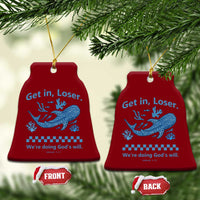 Funny Whale Shark Christian Bible Jonah 1:17 Ceramic Ornament Get In Loser We're Doing God's Will