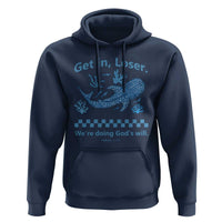 Funny Whale Shark Christian Bible Jonah 1:17 Hoodie Get In Loser We're Doing God's Will