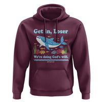 Colorful Whale Shark Christian Bible Jonah 1:17 Hoodie Funny Get In Loser We're Doing God's Will