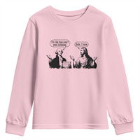 Funny George Washington and Jesus Conversation Youth Sweatshirt Dude I Know Founding Values and Faith Political Commentary