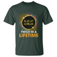 Total Solar Eclipse T Shirt Twice In A Life Time American Totality 2024 2017 - Wonder Print Shop
