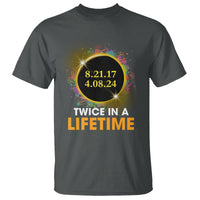 Total Solar Eclipse T Shirt Twice In A Life Time American Totality 2024 2017 - Wonder Print Shop