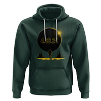 Total Solar Eclipse Bigfoot Hoodie American Totality April 8 2024 Sasquatch Silhouette - Wonder Print Shop