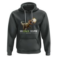 Total Solar Eclipse Dinosaur Hoodie Solrawr Eclipse April 8 2024 - Wonder Print Shop