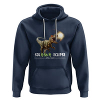 Total Solar Eclipse Dinosaur Hoodie Solrawr Eclipse April 8 2024 - Wonder Print Shop
