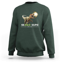 Total Solar Eclipse Dinosaur Sweatshirt Solrawr Eclipse April 8 2024 - Wonder Print Shop