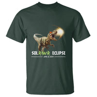 Total Solar Eclipse Dinosaur T Shirt Solrawr Eclipse April 8 2024 - Wonder Print Shop
