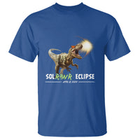 Total Solar Eclipse Dinosaur T Shirt Solrawr Eclipse April 8 2024 - Wonder Print Shop