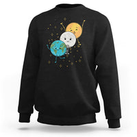 Funny Total Solar Eclipse Sweatshirt Cute Earth Moon Sun American Totality April 8 2024 - Wonder Print Shop