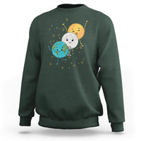 Funny Total Solar Eclipse Sweatshirt Cute Earth Moon Sun American Totality April 8 2024 - Wonder Print Shop