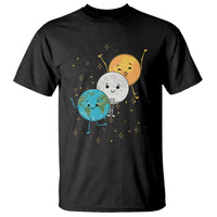 Funny Total Solar Eclipse T Shirt Cute Earth Moon Sun American Totality April 8 2024 - Wonder Print Shop