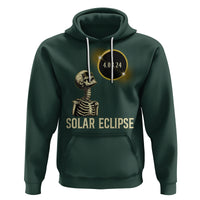 Total Solar Eclipse Skeleton Hoodie Funny Watching American Totality April 8 2024 Matching - Wonder Print Shop