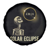 Total Solar Eclipse Skeleton Spare Tire Cover Funny Watching American Totality April 8 2024 Matching
