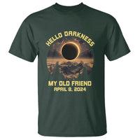 Total Solar Eclipse T Shirt Hello Darkness My Old Friend April 8 2024 American Totality - Wonder Print Shop