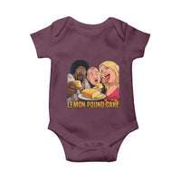 Funny Lemon Pound Cake Meme Baby Onesie Retro Edgy Music Humor Gift for Party Lovers