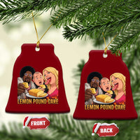 Funny Lemon Pound Cake Meme Ceramic Ornament Retro Edgy Music Humor Gift for Party Lovers