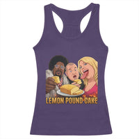 Funny Lemon Pound Cake Meme Racerback Tank Top Retro Edgy Music Humor Gift for Party Lovers