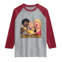Funny Lemon Pound Cake Meme Raglan Shirt Retro Edgy Music Humor Gift for Party Lovers