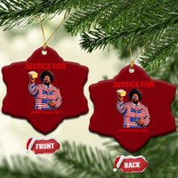 Justice for Lemon Pound Cake Ceramic Ornament Funny Viral Edgy Meme Courtroom Parody Rap Fans