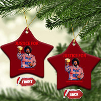 Justice for Lemon Pound Cake Ceramic Ornament Funny Viral Edgy Meme Courtroom Parody Rap Fans