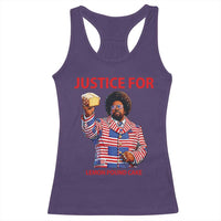 Justice for Lemon Pound Cake Racerback Tank Top Funny Viral Edgy Meme Courtroom Parody Rap Fans
