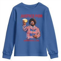 Justice for Lemon Pound Cake Youth Sweatshirt Funny Viral Edgy Meme Courtroom Parody Rap Fans