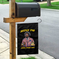 Justice for Lemon Pound Cake Funny Viral Meme Garden Flag Edgy Hip Hop Humor Parody Gift for Rap Fans