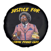 Justice for Lemon Pound Cake Funny Viral Meme Spare Tire Cover Edgy Hip Hop Humor Parody Gift for Rap Fans
