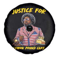Justice for Lemon Pound Cake Funny Viral Meme Spare Tire Cover Edgy Hip Hop Humor Parody Gift for Rap Fans