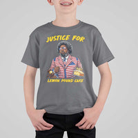 Justice for Lemon Pound Cake Funny Viral Meme T Shirt For Kid Edgy Hip Hop Humor Parody Gift for Rap Fans
