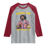 Justice for Lemon Pound Cake Funny Viral Meme Raglan Shirt Edgy Hip Hop Humor Parody Gift for Rap Fans