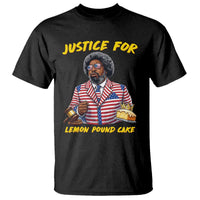 Justice for Lemon Pound Cake Funny Viral Meme T Shirt Edgy Hip Hop Humor Parody Gift for Rap Fans