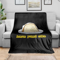 Lemon Pound Cake Funny Meme Throw Blanket Viral Edgy Hip Hop Humor Parody Gift for Rap Fans