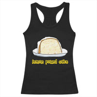 Lemon Pound Cake Funny Meme Racerback Tank Top Viral Edgy Hip Hop Humor Parody Gift for Rap Fans