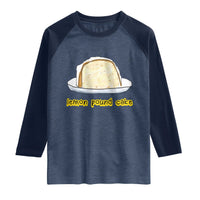 Lemon Pound Cake Funny Meme Raglan Shirt Viral Edgy Hip Hop Humor Parody Gift for Rap Fans