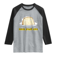 Lemon Pound Cake Funny Meme Raglan Shirt Viral Edgy Hip Hop Humor Parody Gift for Rap Fans