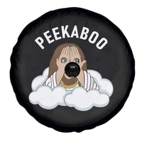 Peekaboo Jesus Funny Christian Spare Tire Cover Faith Humor Savior in Clouds Religious Meme