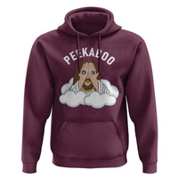 Peekaboo Jesus Funny Christian Hoodie Faith Humor Savior in Clouds Religious Meme