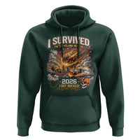 I Survived The Cleveland Meteor 2026 Hoodie Funny Ohio Apocalypse Meme Vintage Football Fan Humor